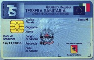 イタリア留学 SSN 国民健康保険証 Tessera Sanitaria